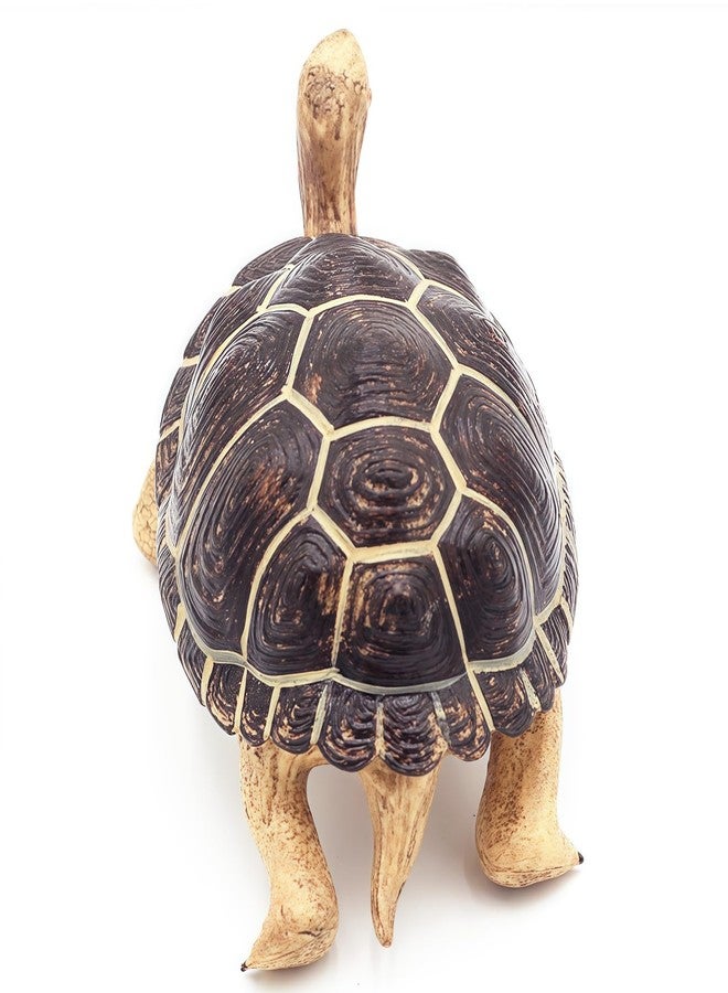Higherbros Giant Tortoises Large Turtle Safari Animal Toys Wildlife Figurines Collection, Educational Toys for Kids, Outdoor Garden Statues and Home Decorating, Nice Decor (Dark Brown) - Image 5